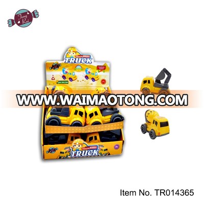 Pull back cartoon truck candy toy